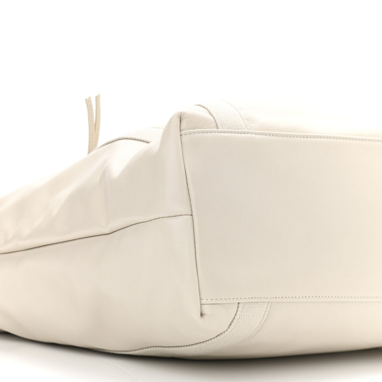 Calfskin Small Daily Cabas Shopping Tote White