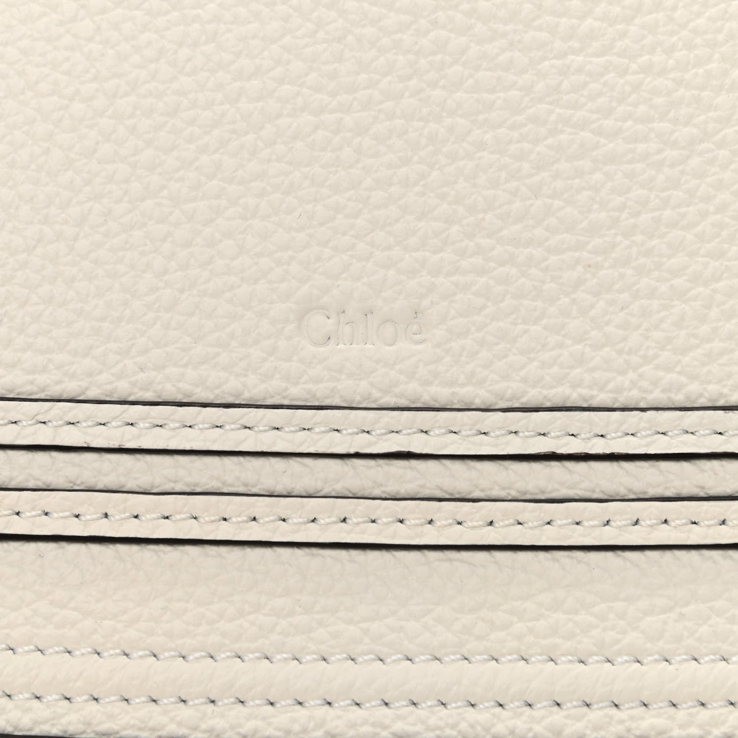 Chloe Raffia Grain Calfskin Medium Marcie Basket White 6 of 8
