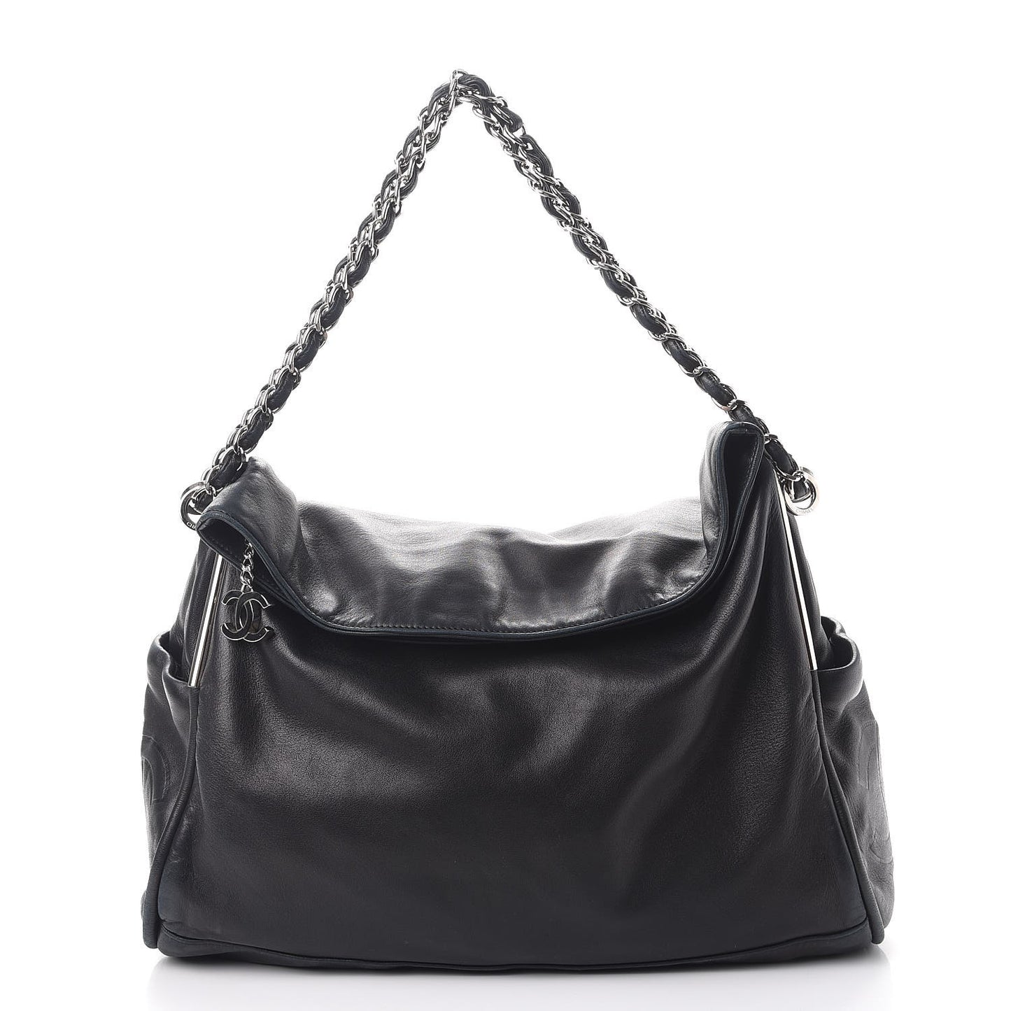 Lambskin Large Ultimate Soft Tote Black