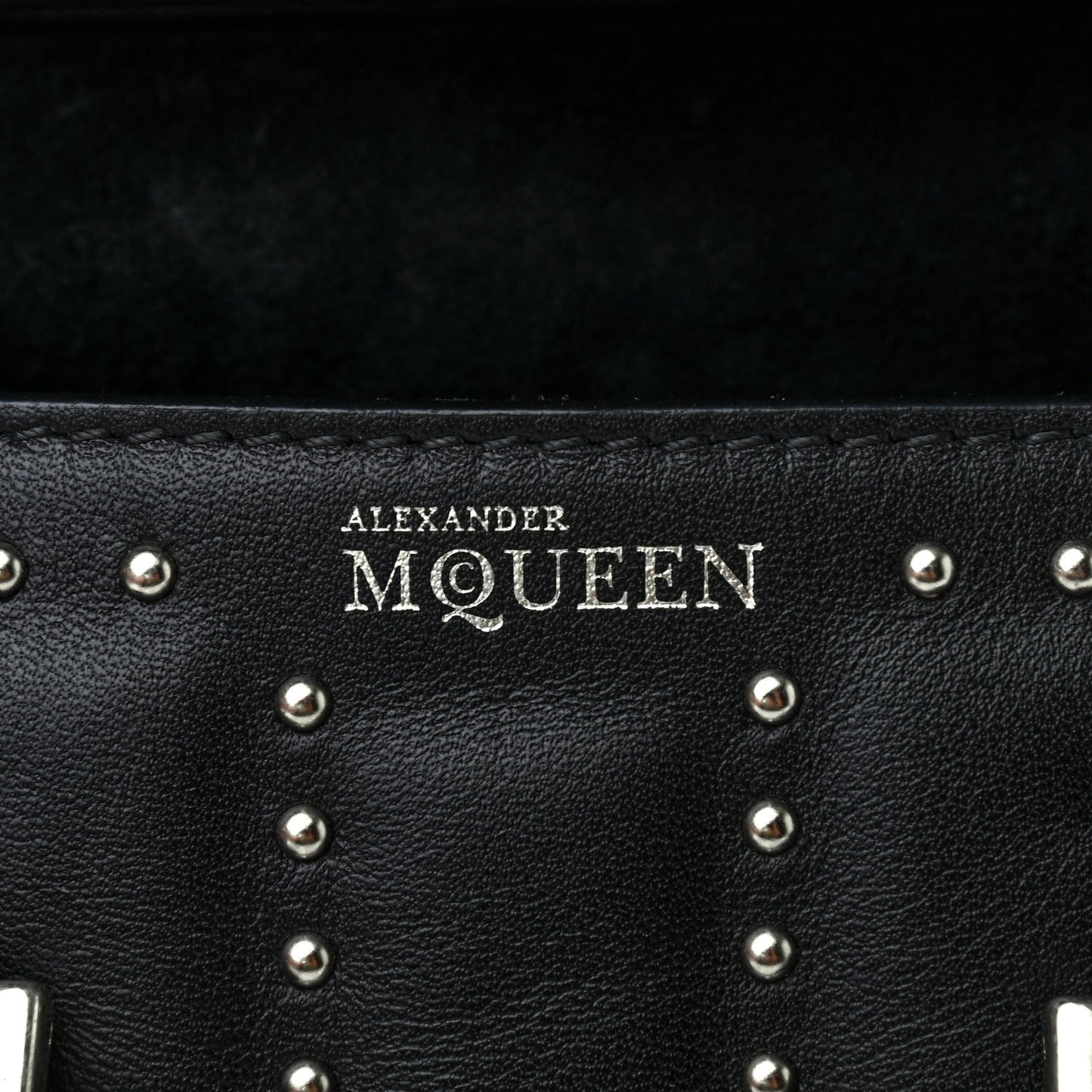 Calfskin Studded Mini Heroine Shoulder Bag Black
