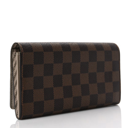 Louis Vuitton Damier Ebene Trunks and Locks Sarah Wallet 3 of 7