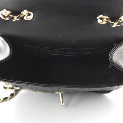 Chanel Calfskin Stitched Small Flap Bag Black 5 of 10