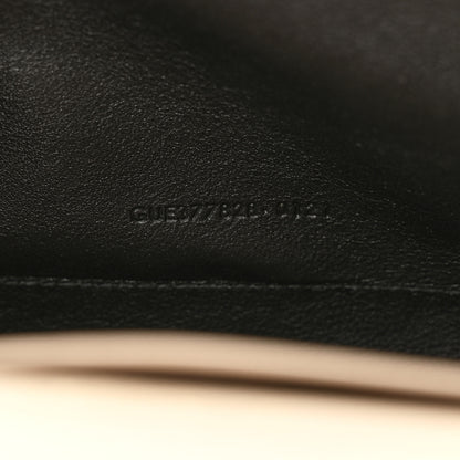 Saint Laurent Grain De Poudre Matelasse Chevron Monogram Chain Wallet Nude Powder 7 of 10