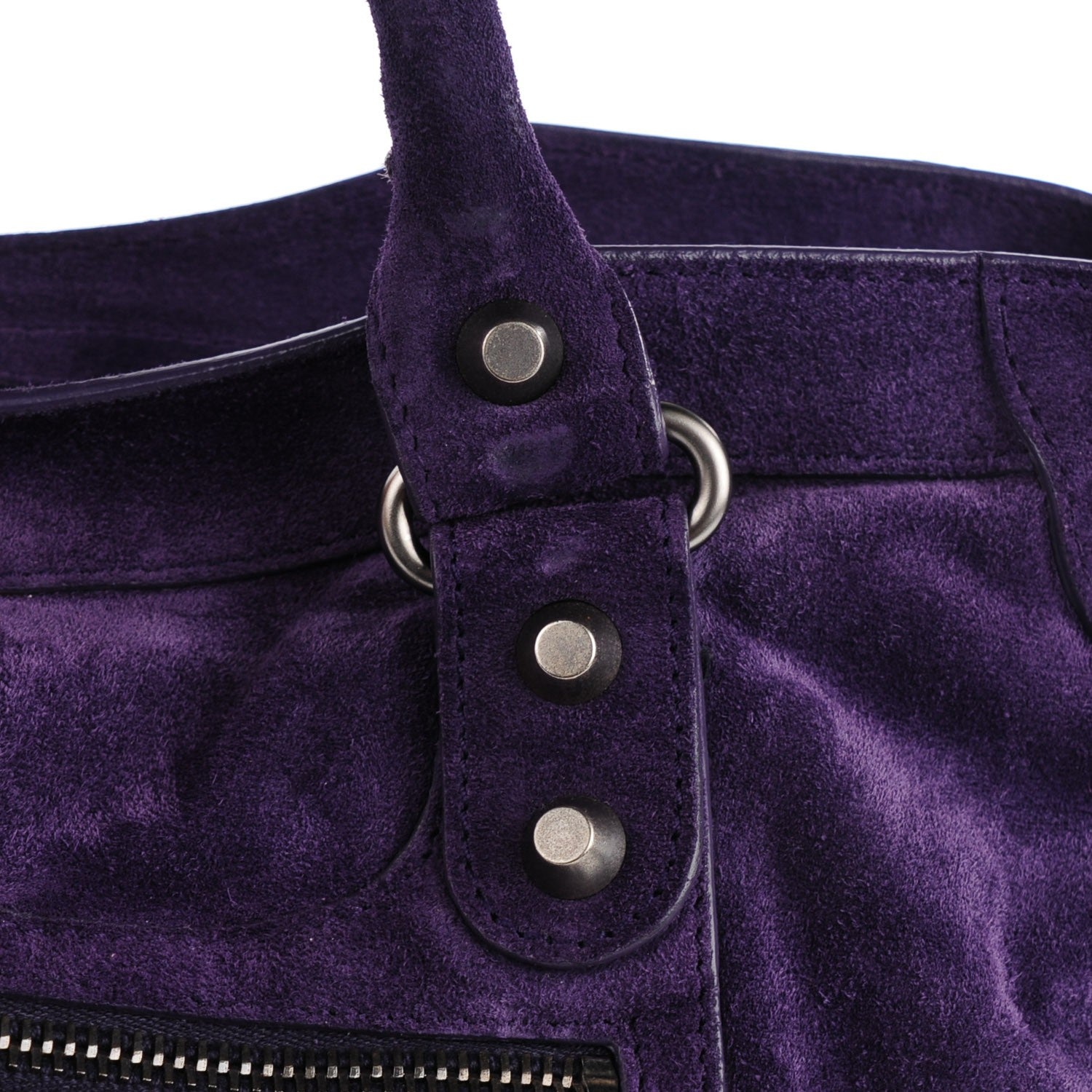 Balenciaga Baby Daim Suede City Purple 12 of 15