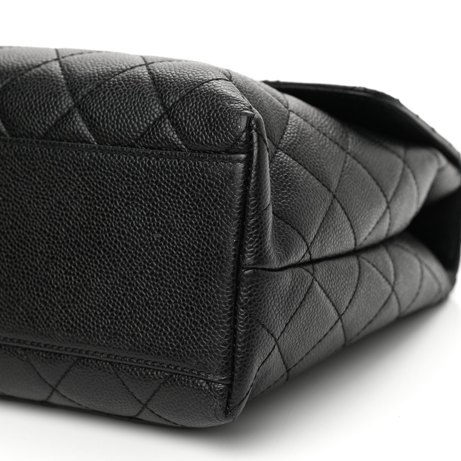 Chanel Caviar Quilted Jumbo Kelly Flap Black 8 of 8