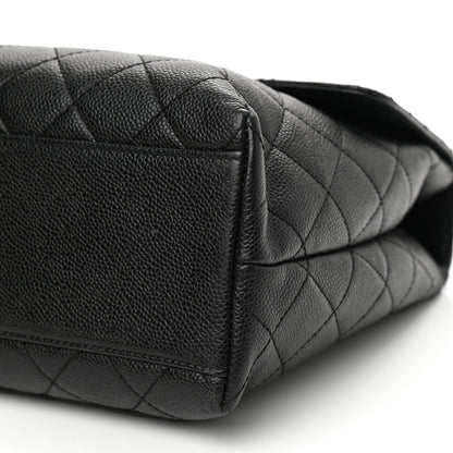 Chanel Caviar Quilted Jumbo Kelly Flap Black 8 of 8