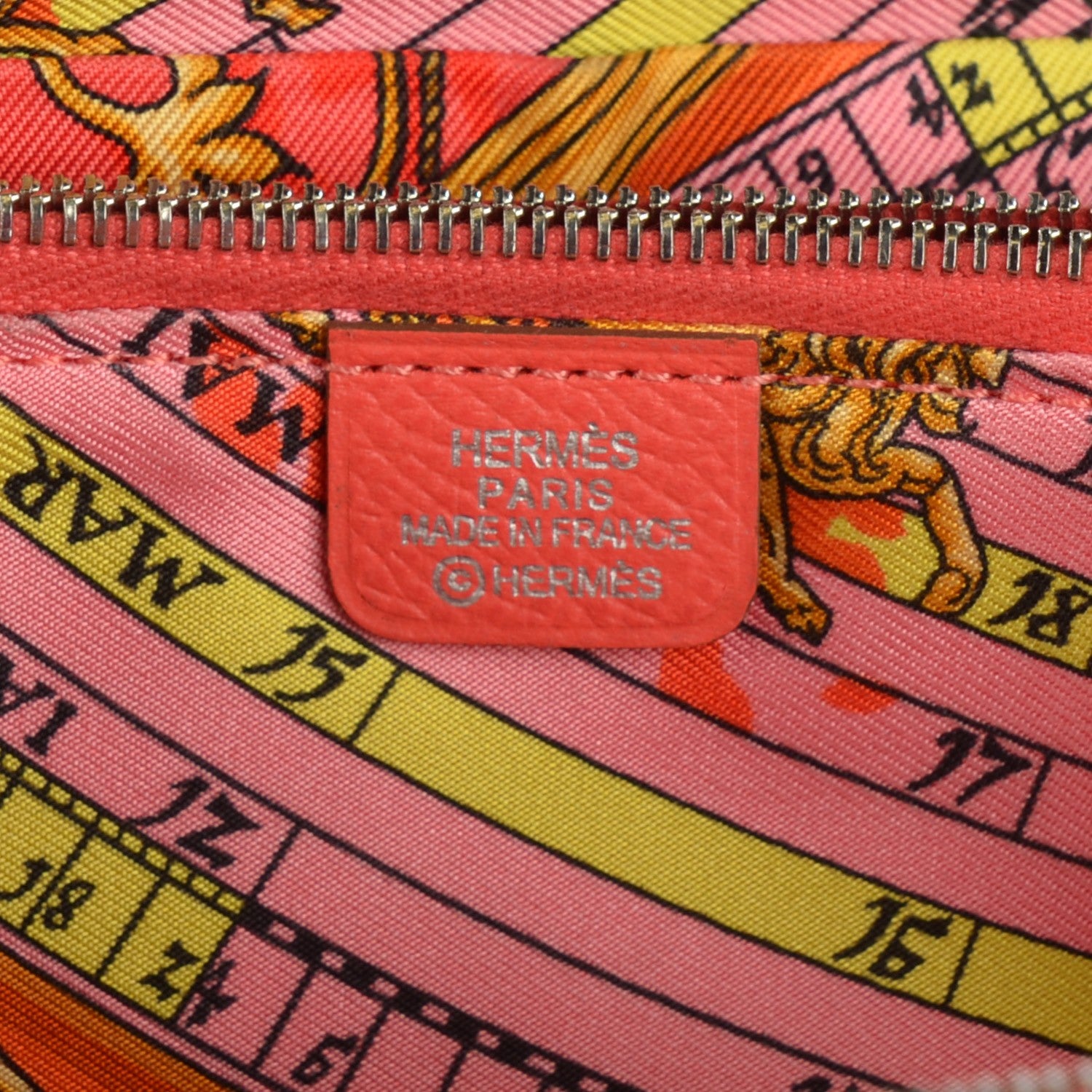 Hermes Epsom Silk'in Wallet Rose Jaipur 6 of 9