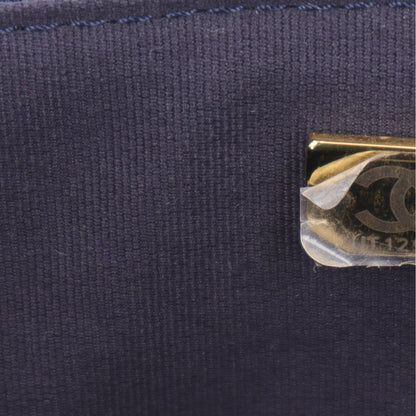 Chanel Jersey Quilted XL Jumbo Flap Navy 8 of 11