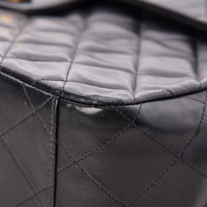 Chanel Lambskin Quilted XL Jumbo Single Flap Black 9 of 18