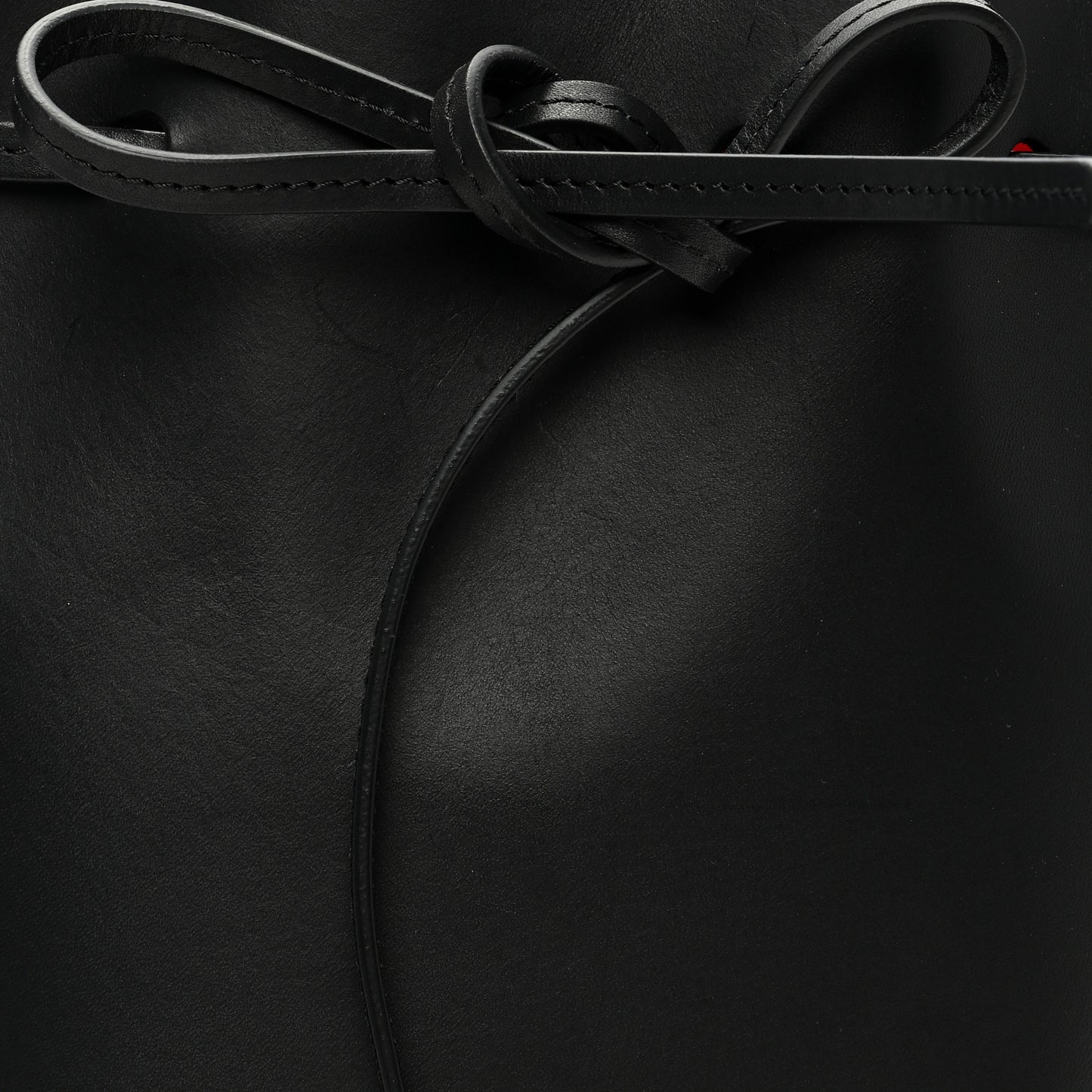 Calfskin Mini Mini Bucket Bag Black Flamma
