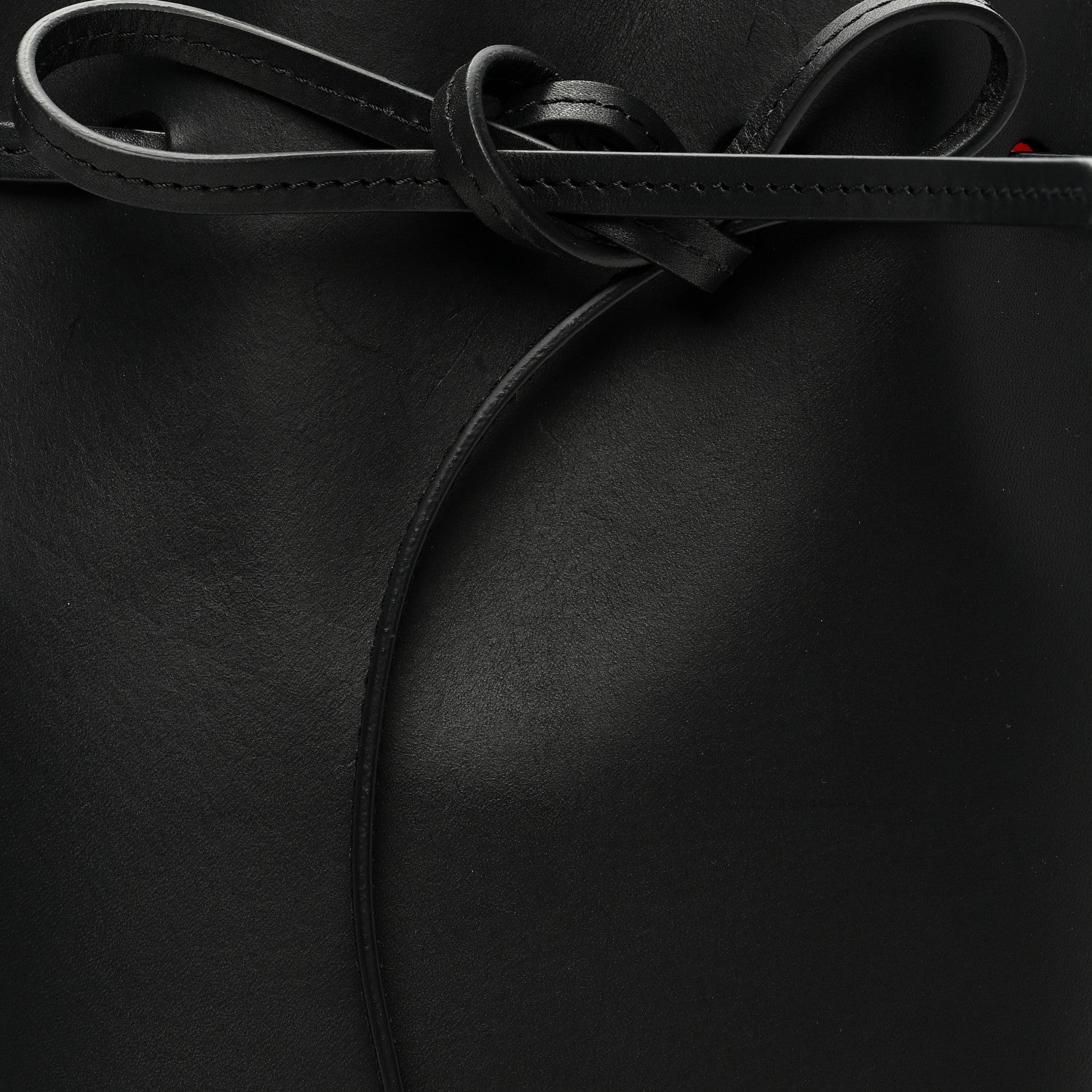 Mansur Gavriel Calfskin Mini Mini Bucket Bag Black Flamma 8 of 10