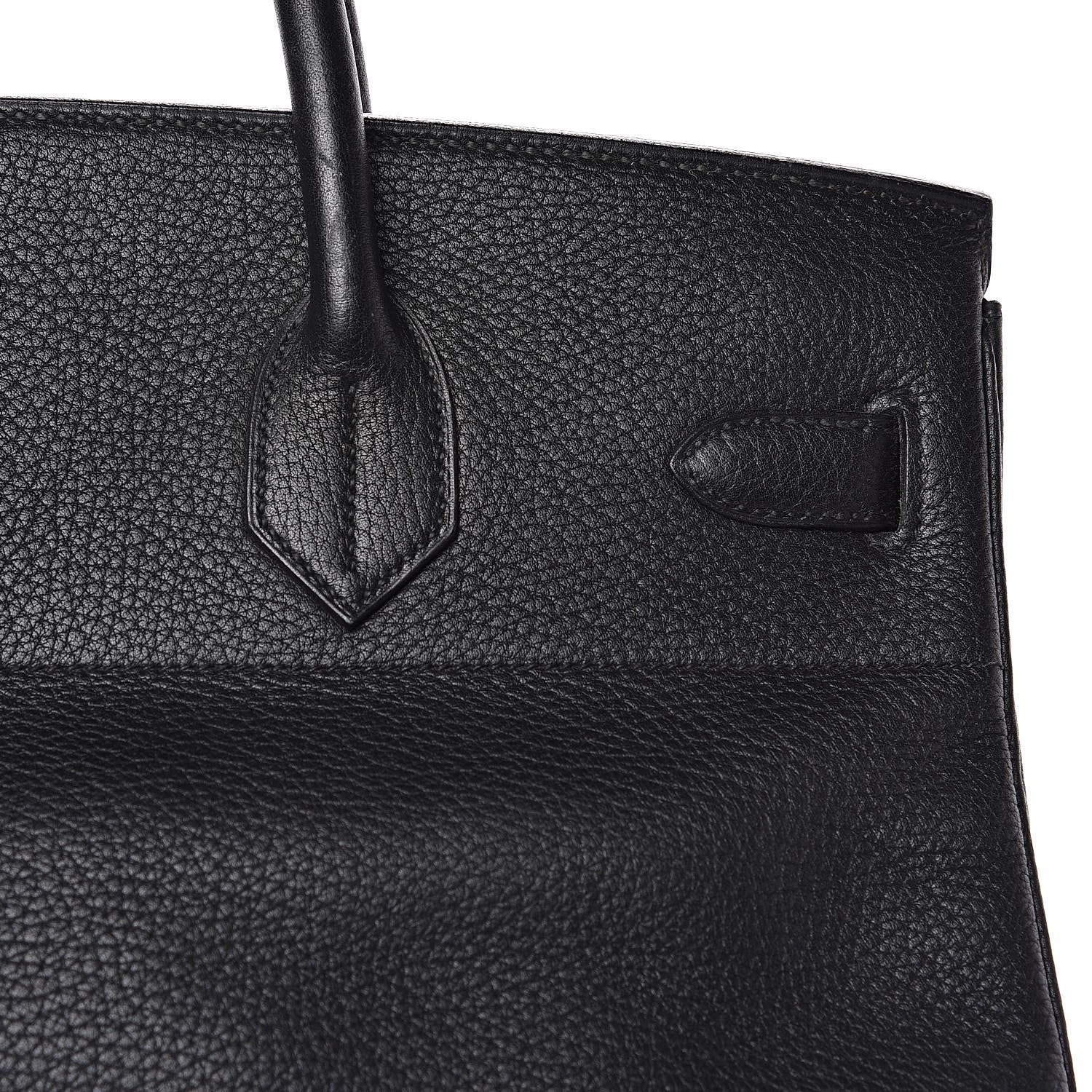 Hermes Taurillon Clemence HAC Birkin 40 Black 17 of 33