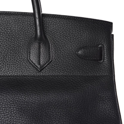 Hermes Taurillon Clemence HAC Birkin 40 Black 17 of 33