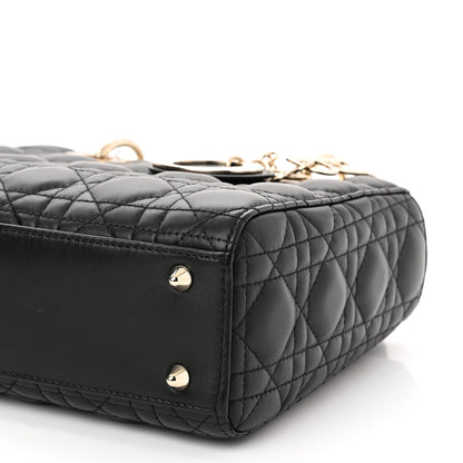 Christian Dior Lambskin Cannage Small My ABCDior Lady Dior Black 10 of 11