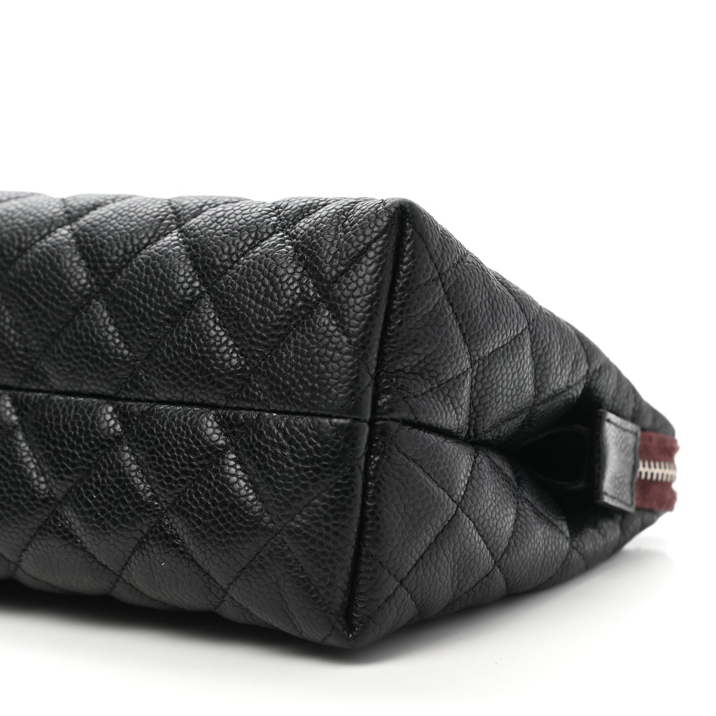 Caviar Quilted Cosmetic Case Black