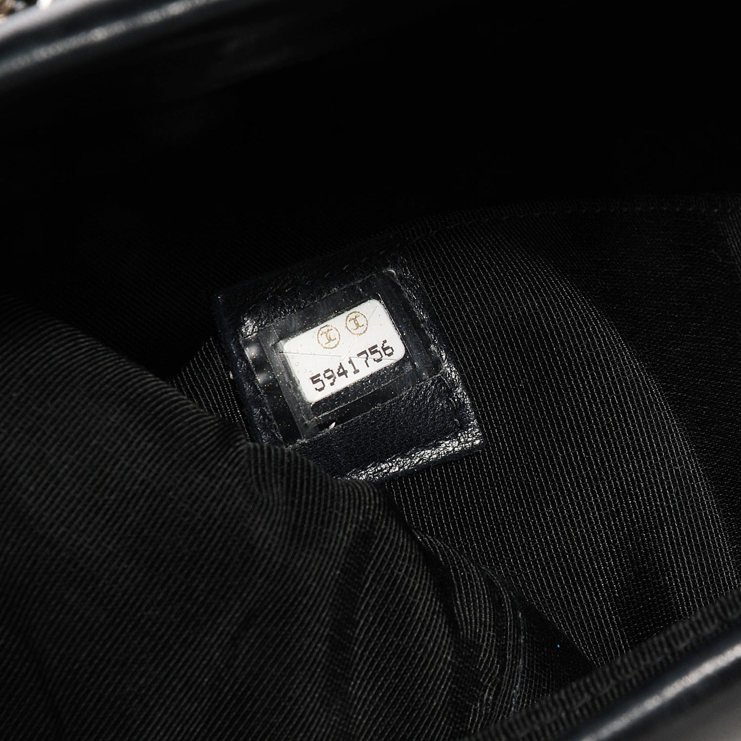 Lambskin Quilted Shoulder Bag Black