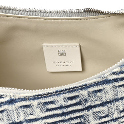 Givenchy Denim 4G Logo Small Moon Cut Out Shoulder Bag Light Blue 6 of 10