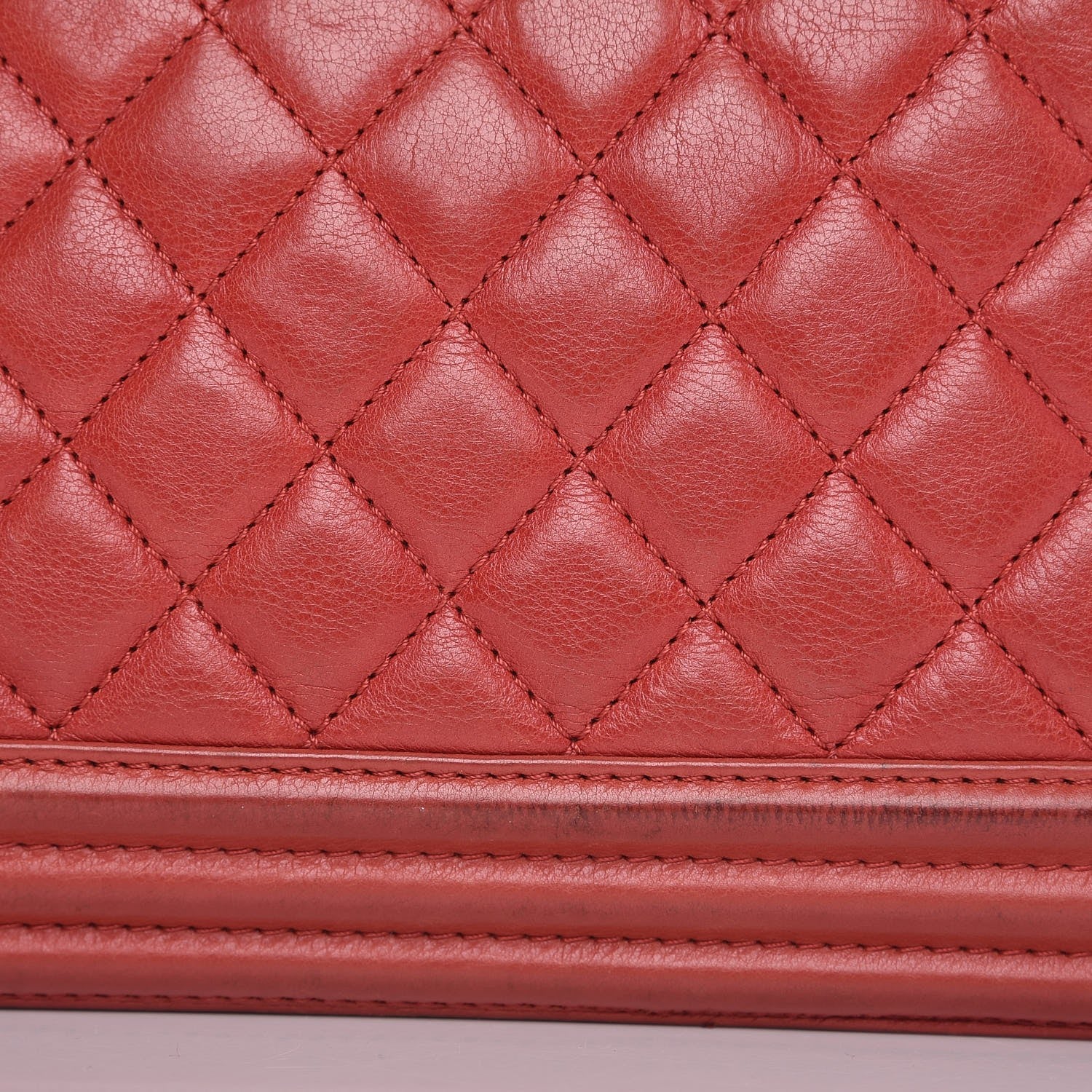 Chanel Calfskin Quilted Medium Boy Flap Red 17 of 19