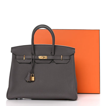 Hermes Togo Birkin 40 Etain 12 of 12