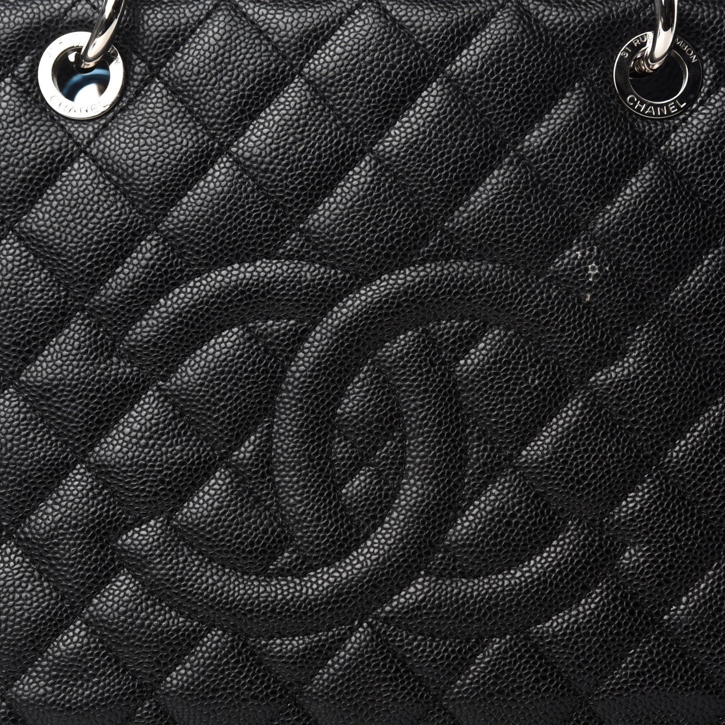 Caviar Quilted XL Grand Shopping Tote GST Black