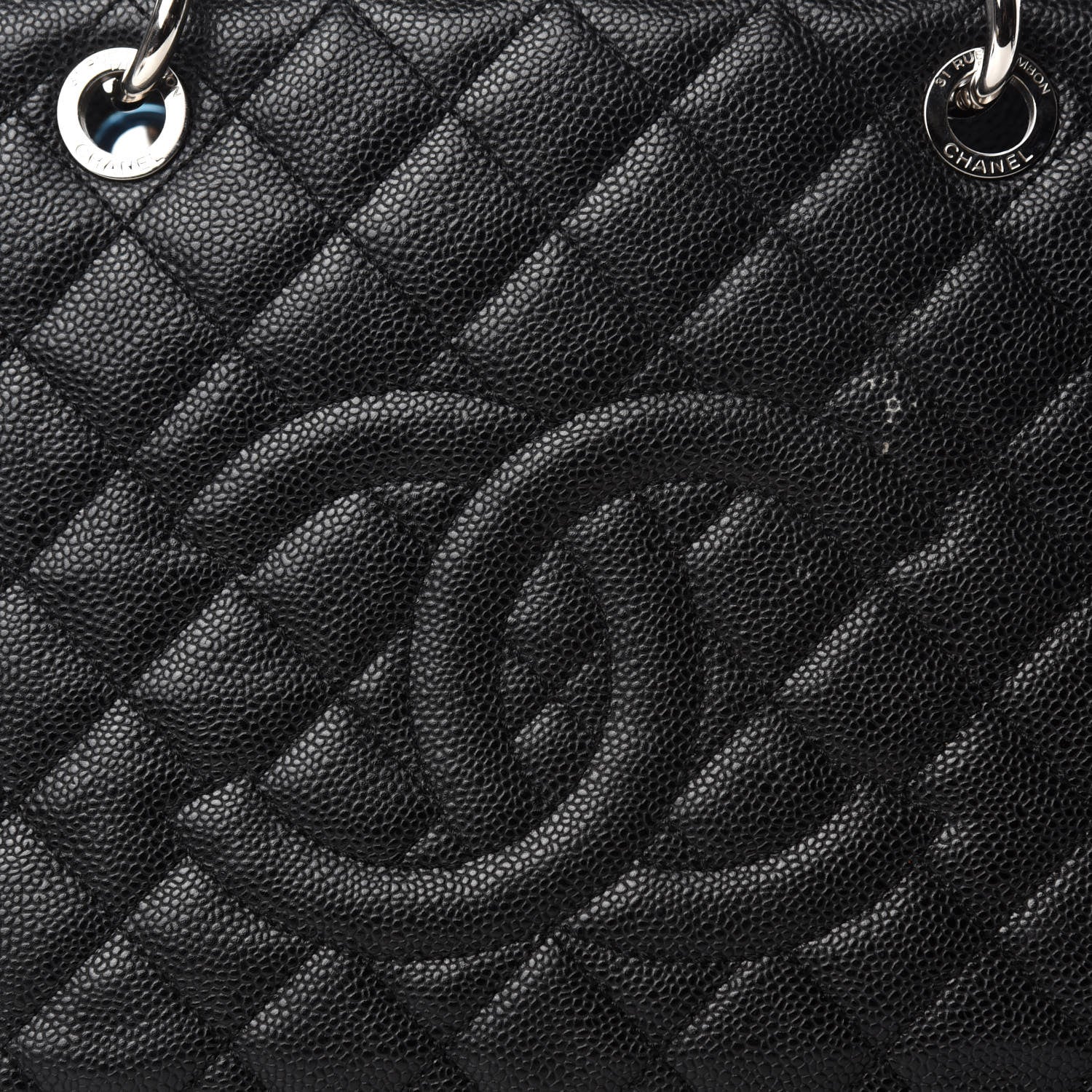 Chanel Caviar Quilted XL Grand Shopping Tote GST Black 12 of 12