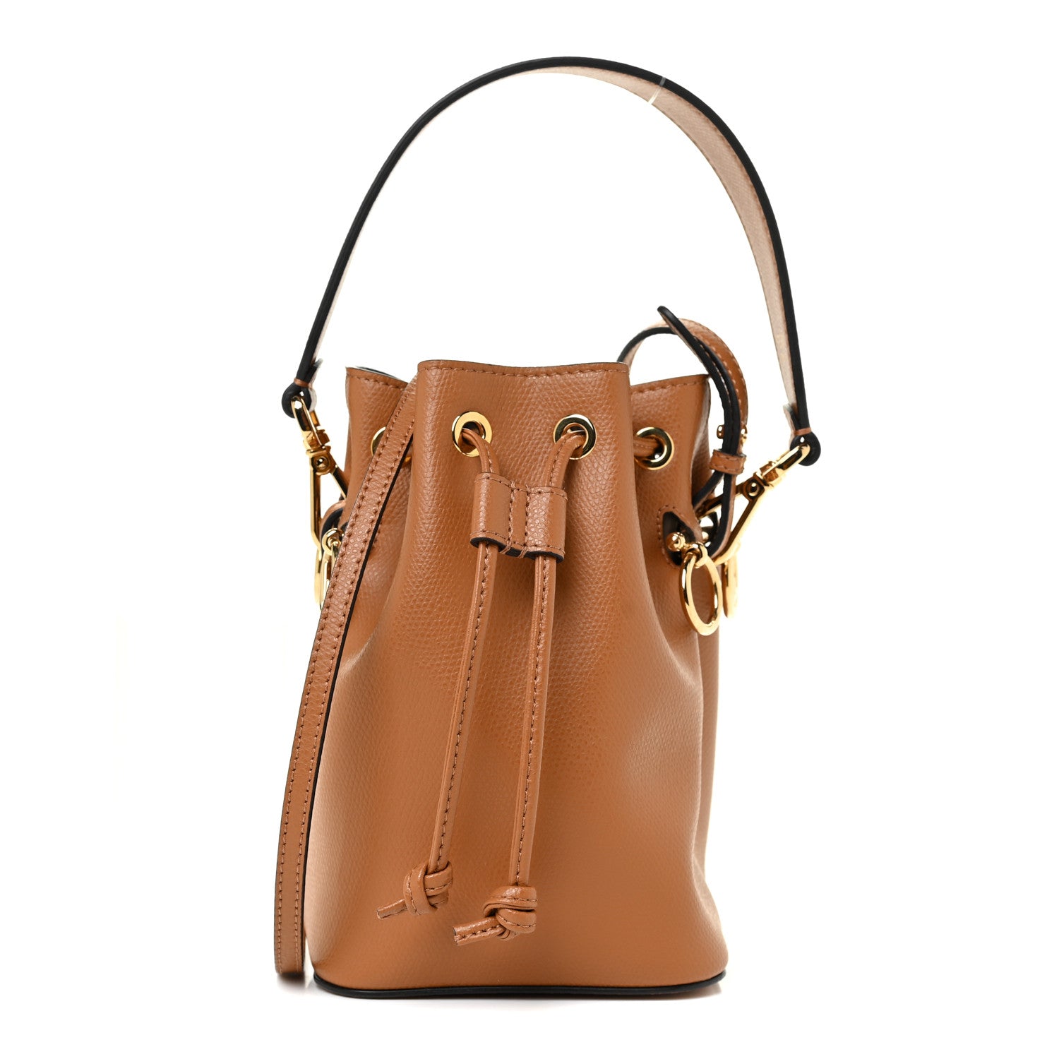 Fendi Vitello Cruise F is Fendi Mini Mon Tresor Bucket Bag Nocciola 1 of 9