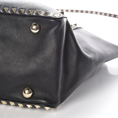 Valentino Garavani Vitello Medium Rockstud Tote Black 5 of 17