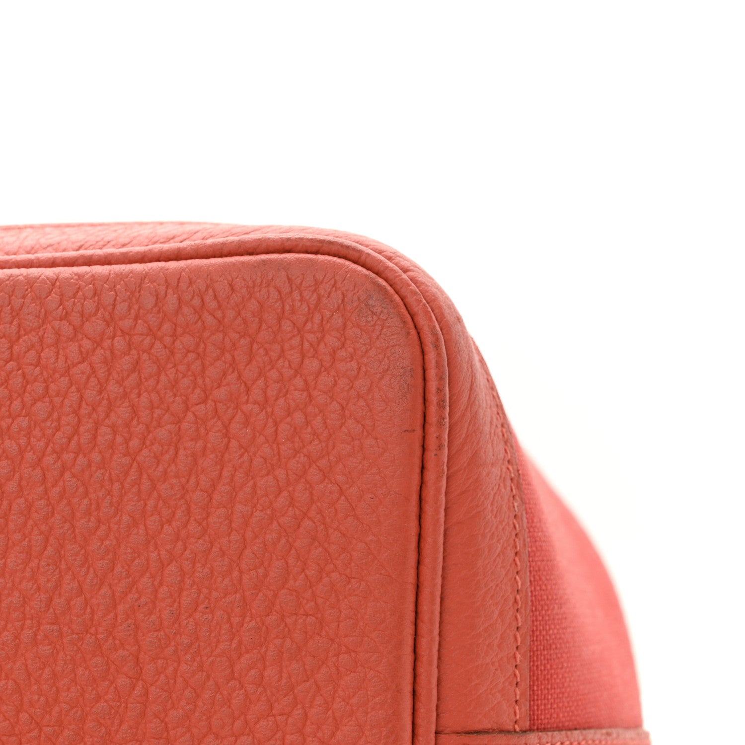 Hermes Toile Militaire Vache Country Garden Party Pockets 36 MM Tote Rouge Tomate Capucine 15 of 17