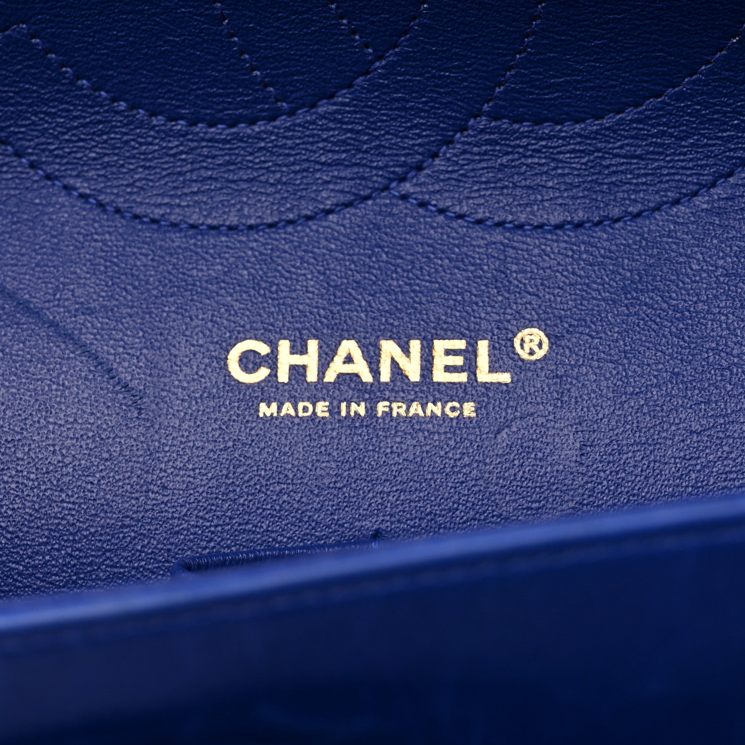 Chanel Lambskin Quilted Jumbo Double Flap Blue 6 of 18