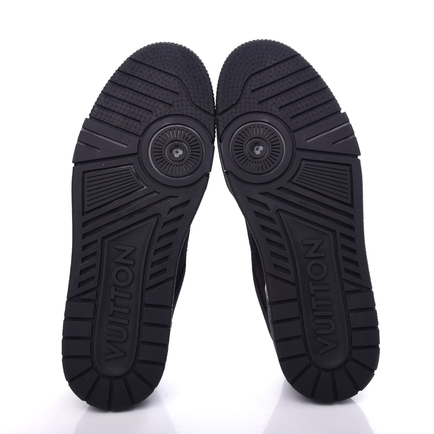 Louis Vuitton Suede Uniform Sneakers 7.5 Black 6 of 10