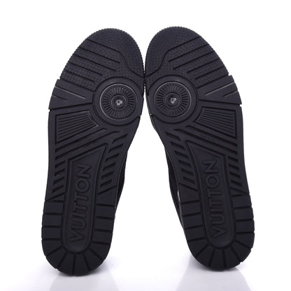 Louis Vuitton Suede Uniform Sneakers 7.5 Black 6 of 10