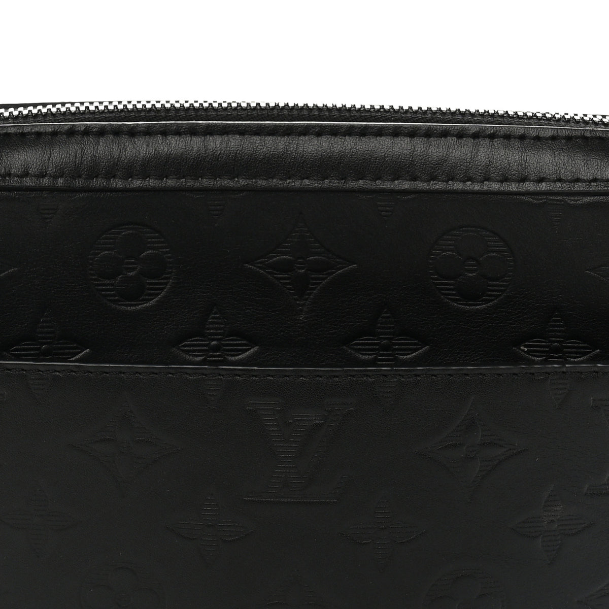 Calfskin Monogram Shadow Duo Messenger Black