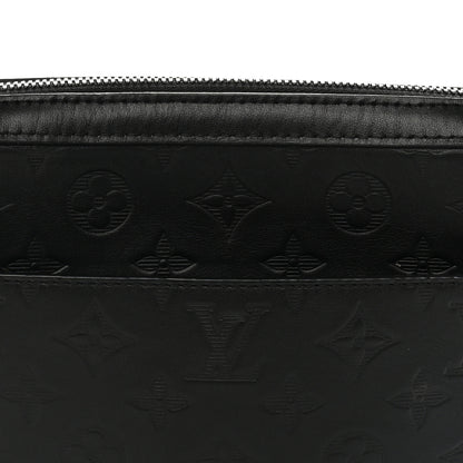 Louis Vuitton Calfskin Monogram Shadow Duo Messenger Black 7 of 10
