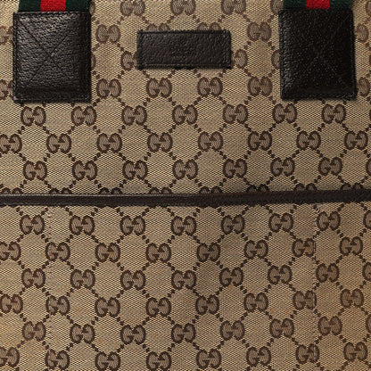 Gucci Monogram Web Large Diaper Tote Brown 9 of 11