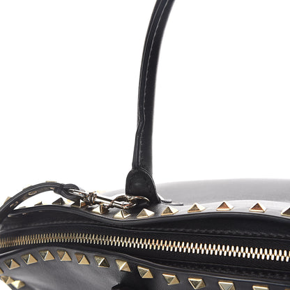 Valentino Garavani Vitello Rockstud Dome Shopper Black 11 of 13
