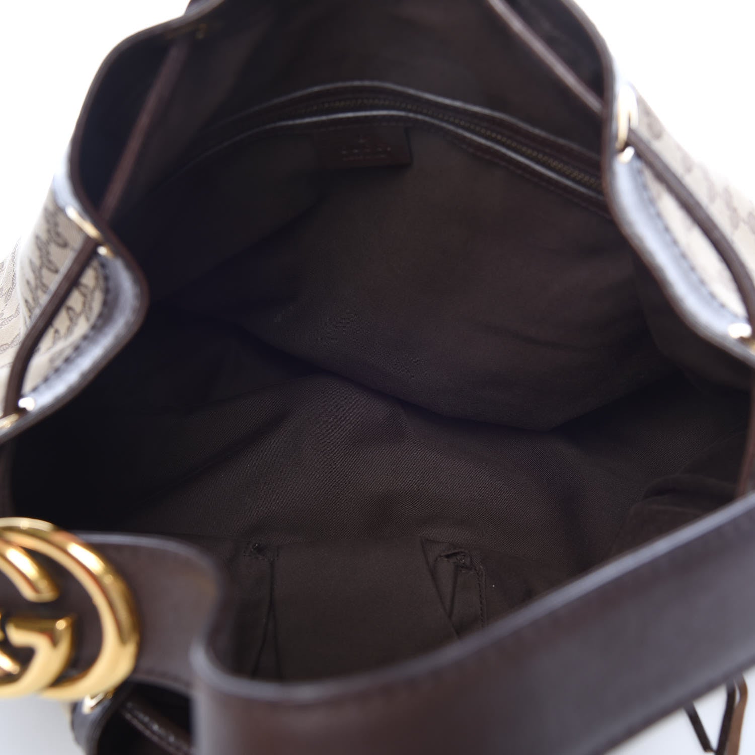 Gucci Monogram Medium Interlocking Icon Shoulder Bag Dark Brown 5 of 15