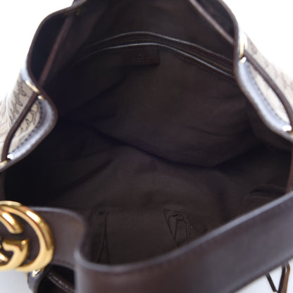 Gucci Monogram Medium Interlocking Icon Shoulder Bag Dark Brown 5 of 15