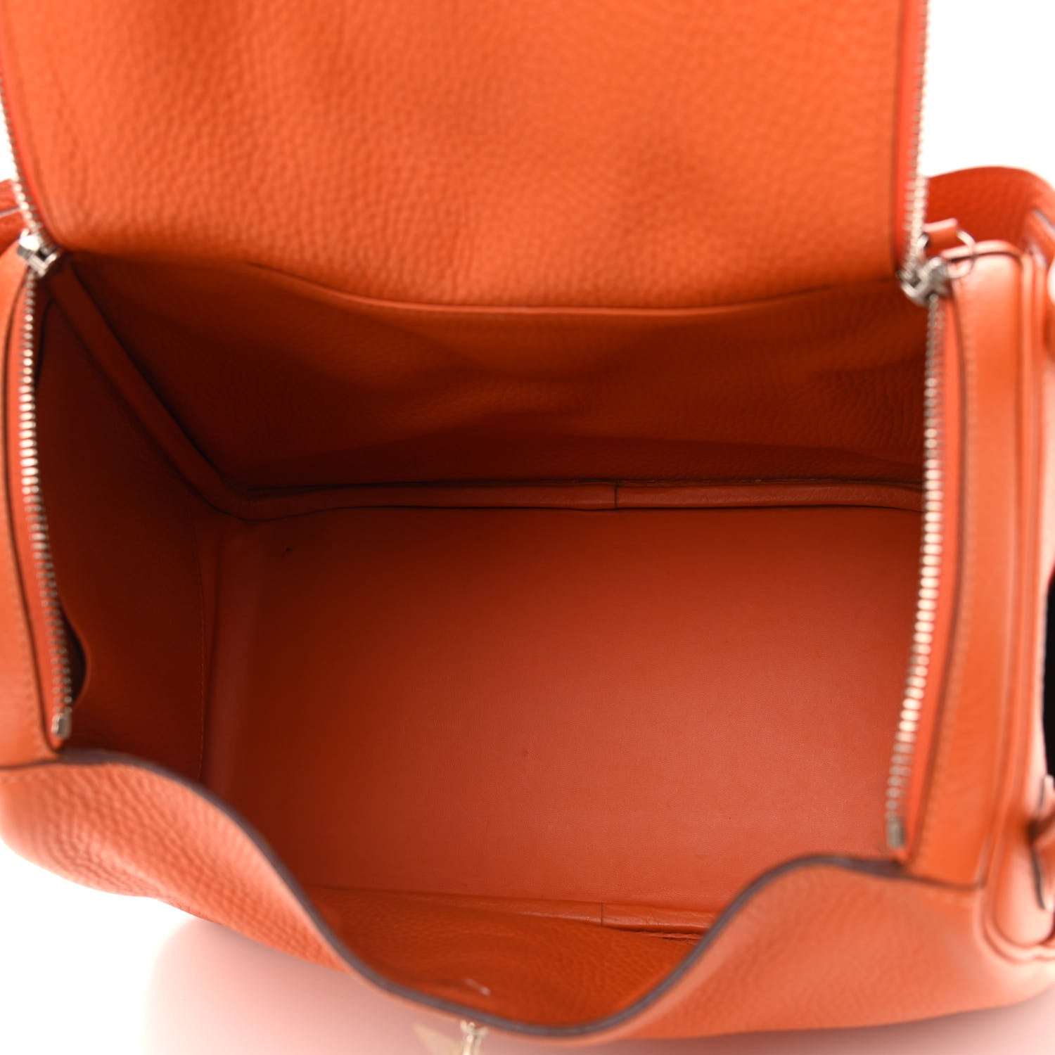 Hermes Taurillon Clemence Lindy 30 Orange 5 of 12