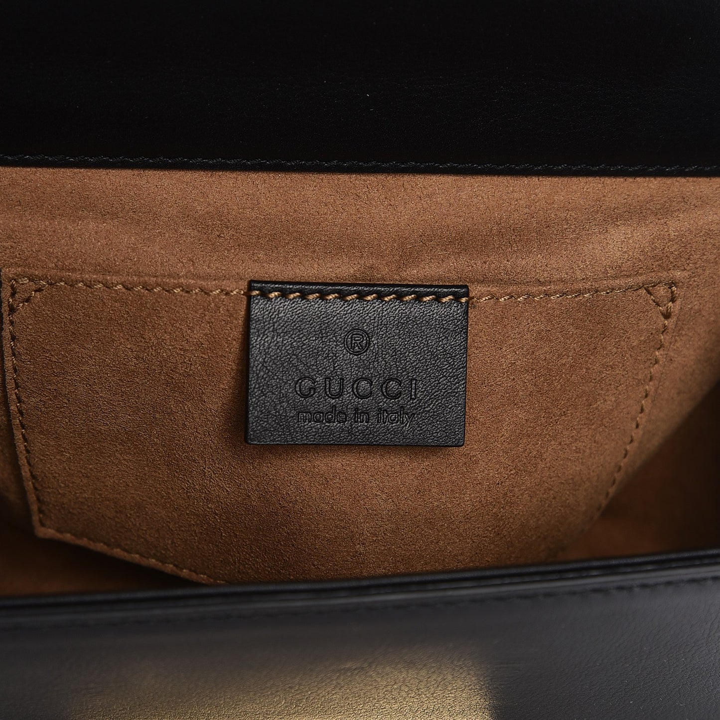 Calfskin Small Padlock Shoulder Bag Black