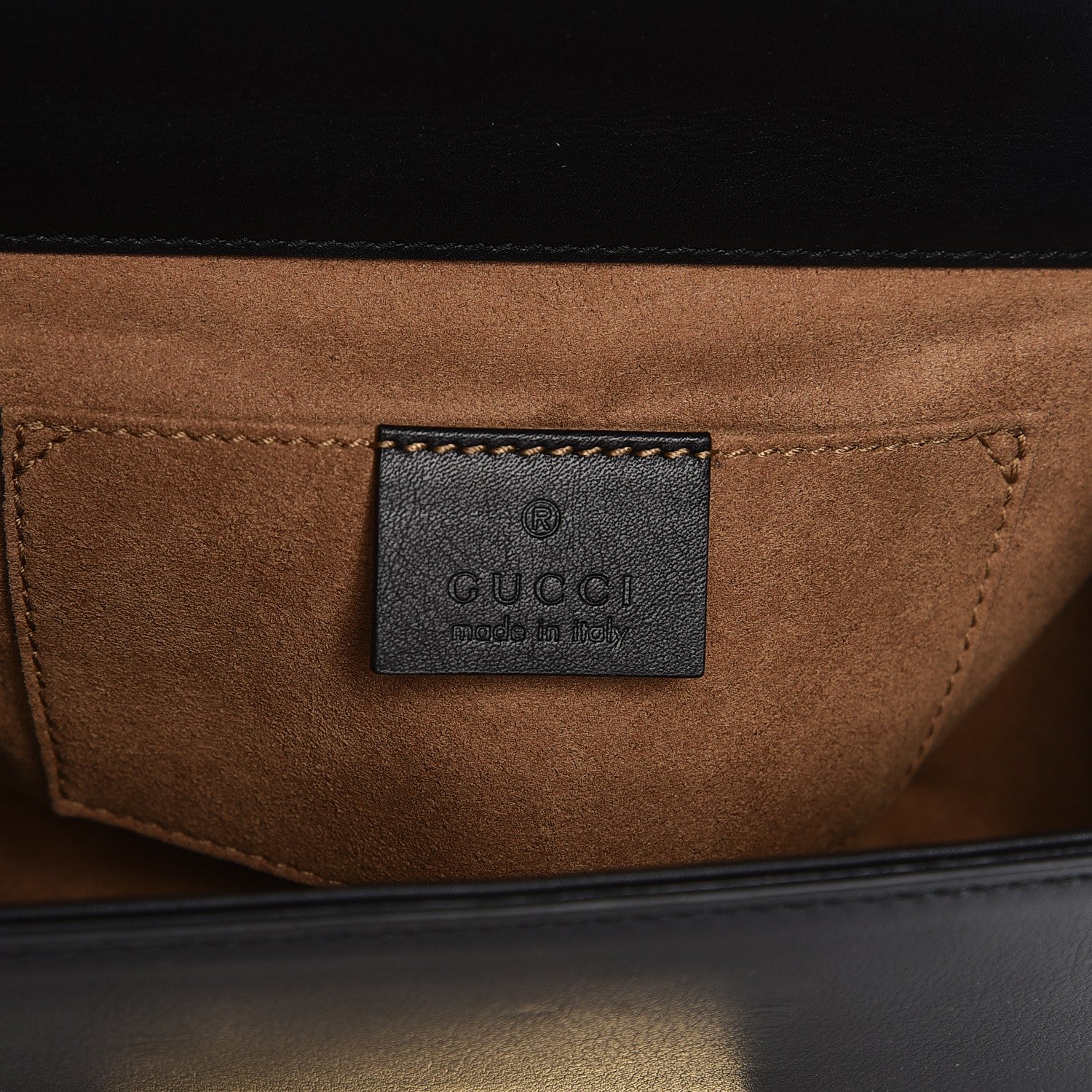 Gucci Calfskin Small Padlock Shoulder Bag Black 6 of 9