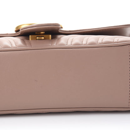 Gucci Calfskin Matelasse Small GG Marmont Shoulder Bag Porcelain Rose 9 of 9