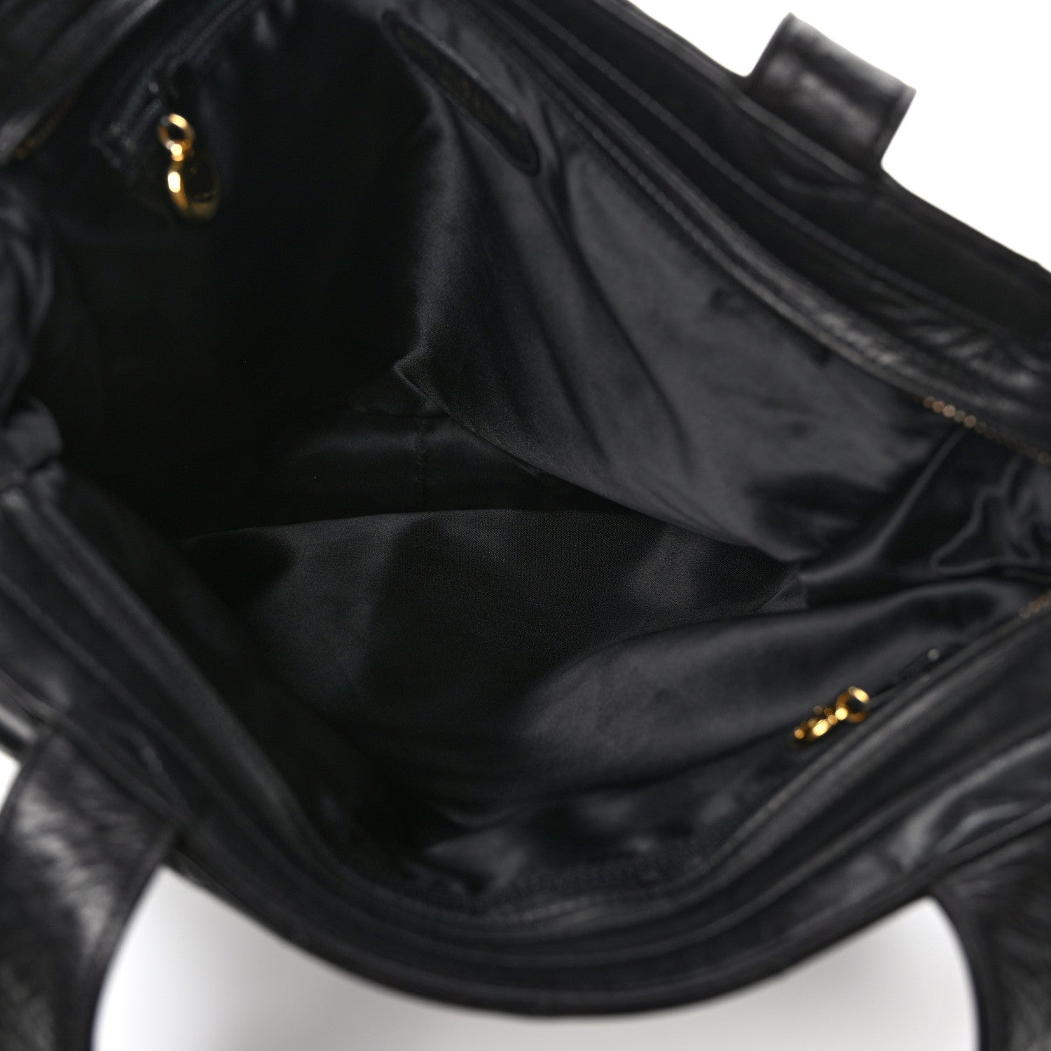 Chanel Lambskin Quilted CC Shoulder Bag Navy 5 of 10