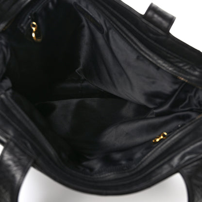 Chanel Lambskin Quilted CC Shoulder Bag Navy 5 of 10