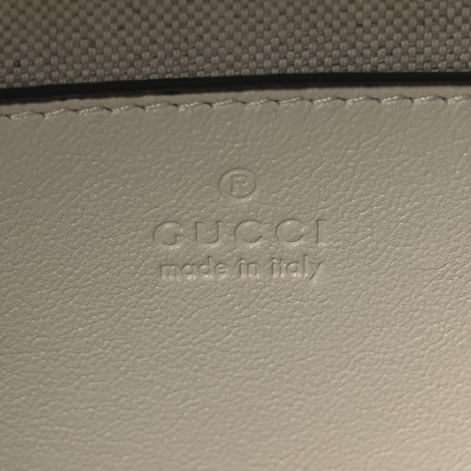 Gucci Sakai Be Green Calfskin Diagonal Stitched Blondie Top Handle Bag Mystic White 6 of 10