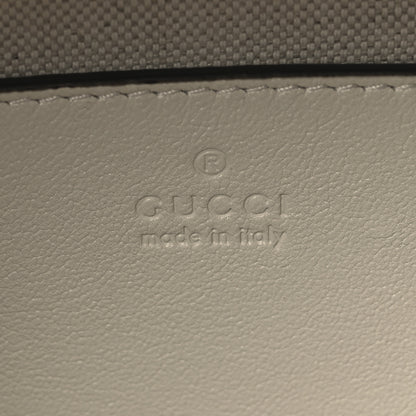 Gucci Sakai Be Green Calfskin Diagonal Stitched Blondie Top Handle Bag Mystic White 6 of 10
