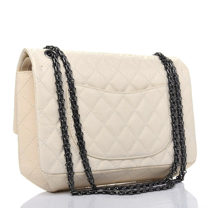 Chanel Aged Calfskin Quilted 2.55 Reissue 226 Flap Ivory 3 of 10