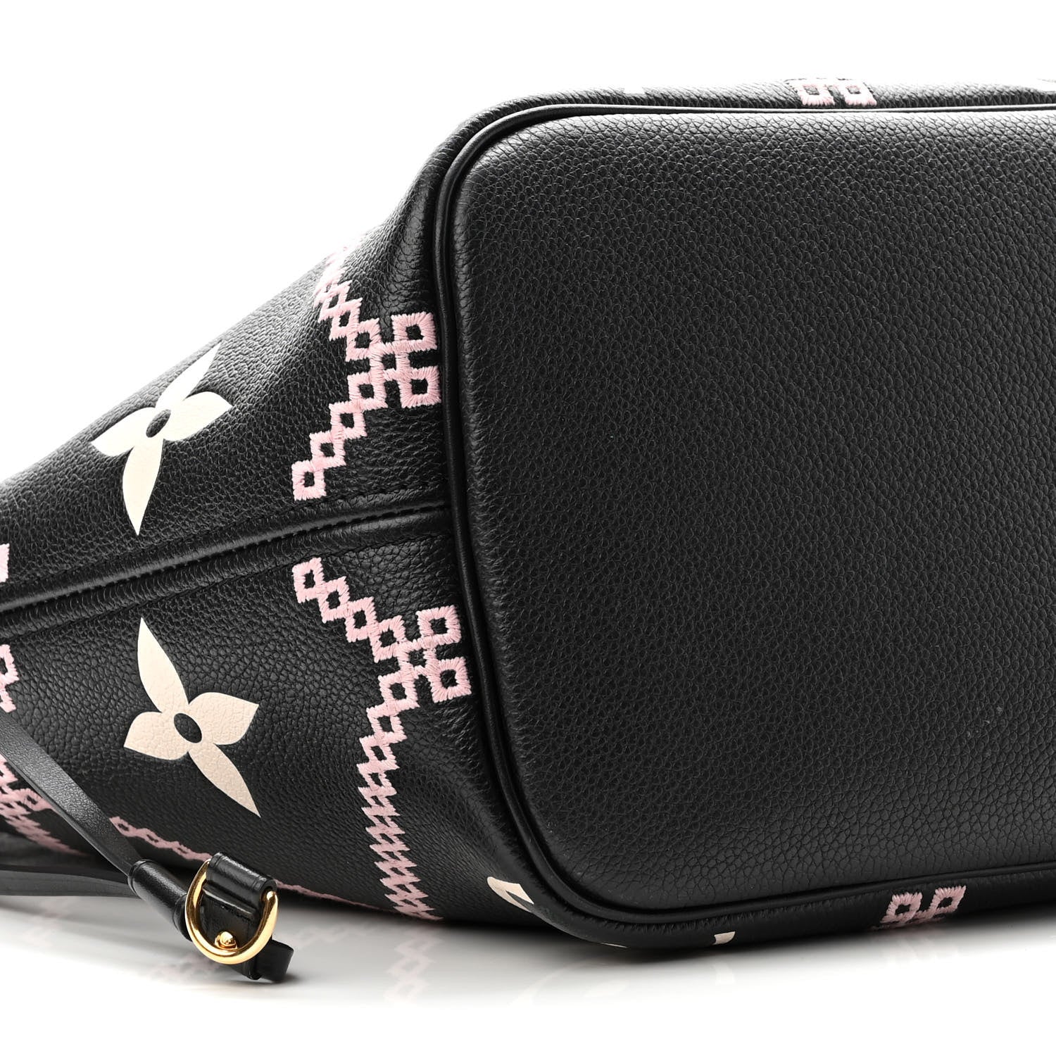 Louis Vuitton Empreinte Monogram Giant Broderies Neverfull MM Black 9 of 10