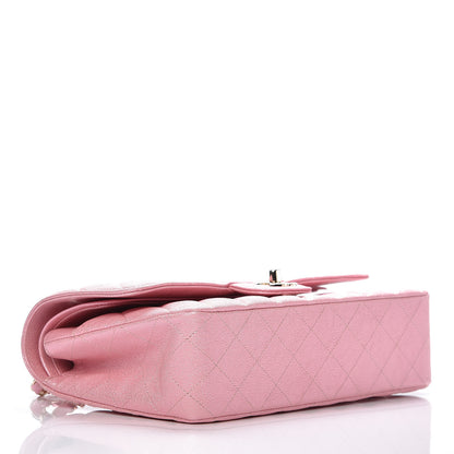 Chanel Iridescent Caviar Quilted Medium Double Flap Rose Pink 4 of 10