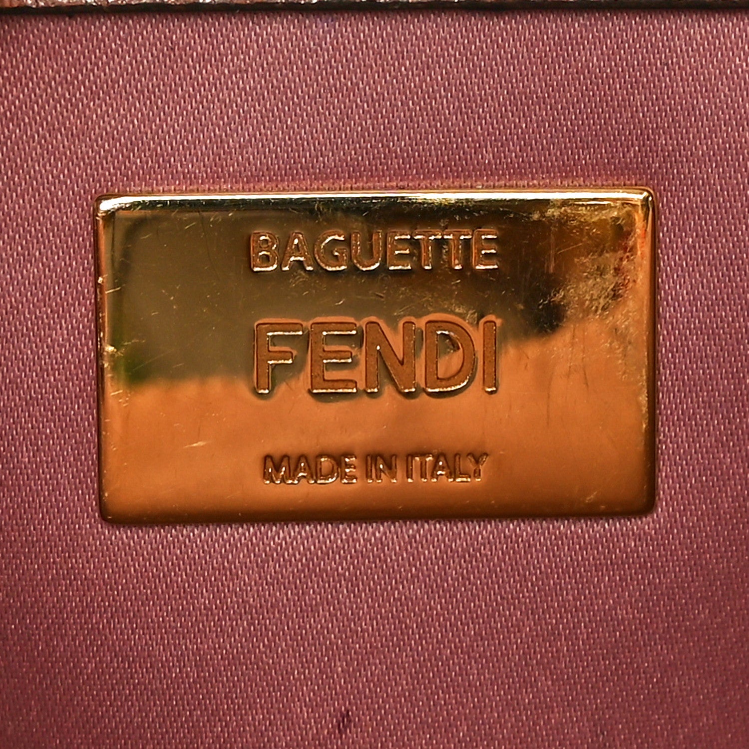 Fendi Sequin Paillettes Vitello Laminato Striped Baguette 1997 Multicolor 6 of 12