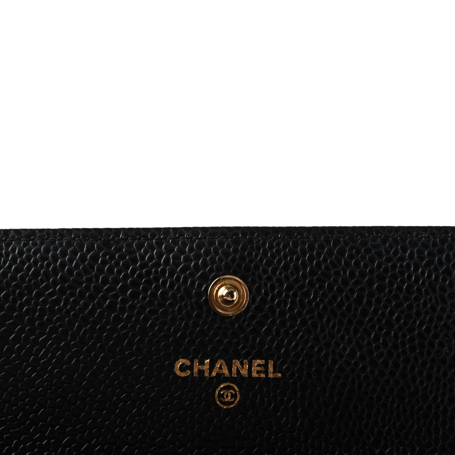 Chanel Caviar Quilted Large Gusset Flap Wallet Black 6 of 7